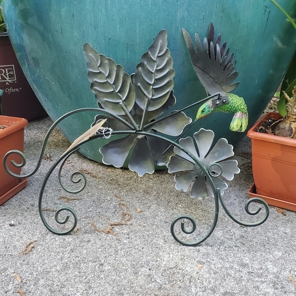 GARDEN ART Metal Flower Garden Art NWT - Picture 6 of 8